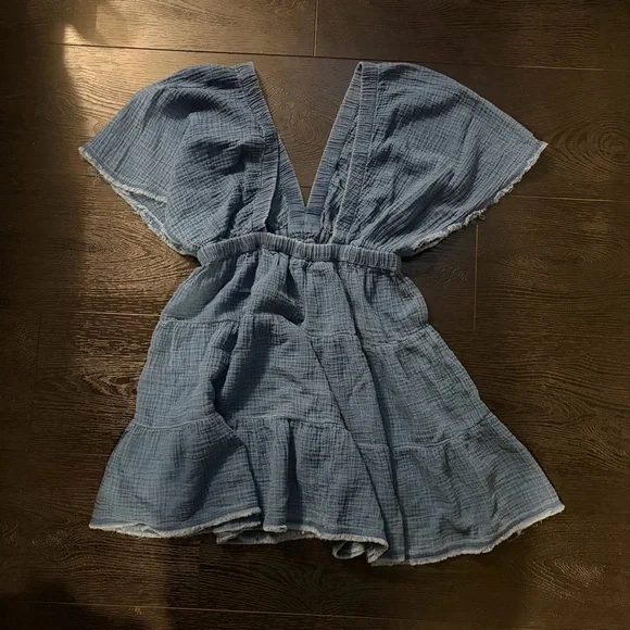 Aerie Blue Mini Dress - Picture 3 of 3